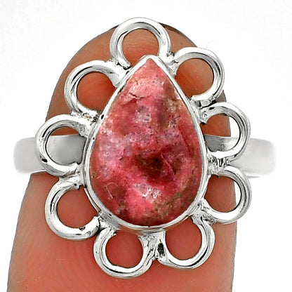 Natural Pink Thulite - Norway Ring size-8 R-1527 SDR184438