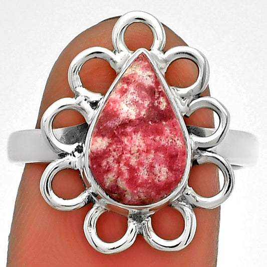 Natural Pink Thulite - Norway Ring size-8.5 R-1527 SDR184473