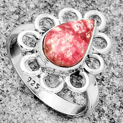 Natural Pink Thulite - Norway Ring size-8.5 R-1527 SDR184473