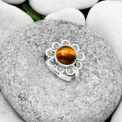 Natural Tiger Eye - Africa Ring size-7.5 R-1527 SDR184474