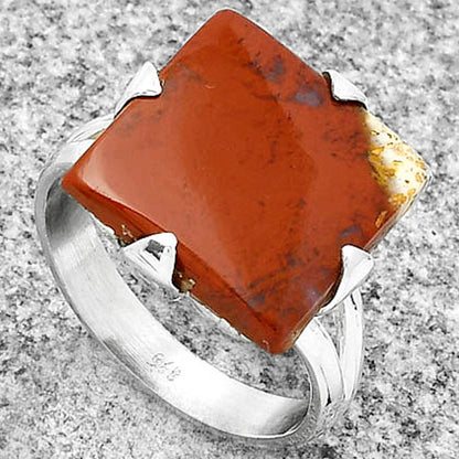 Natural Red Moss Agate Ring size-8 R-1305 SDR184510