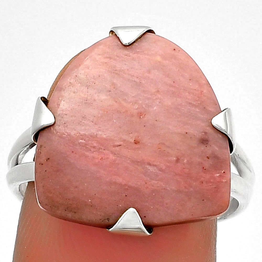 Natural Pink Tulip Quartz Ring size-9 R-1305 SDR184513