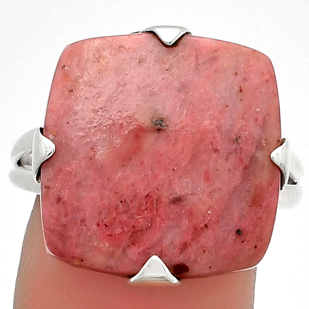 Natural Pink Tulip Quartz Ring size-9 R-1305 SDR184518