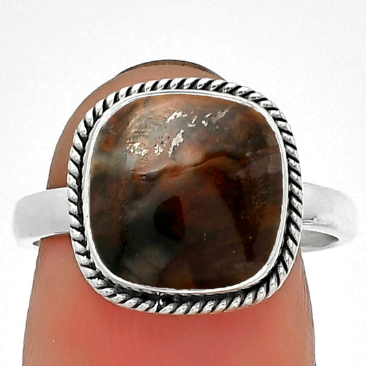 Natural Purple Cow Jasper Ring size-7.5 R-1009 SDR184558