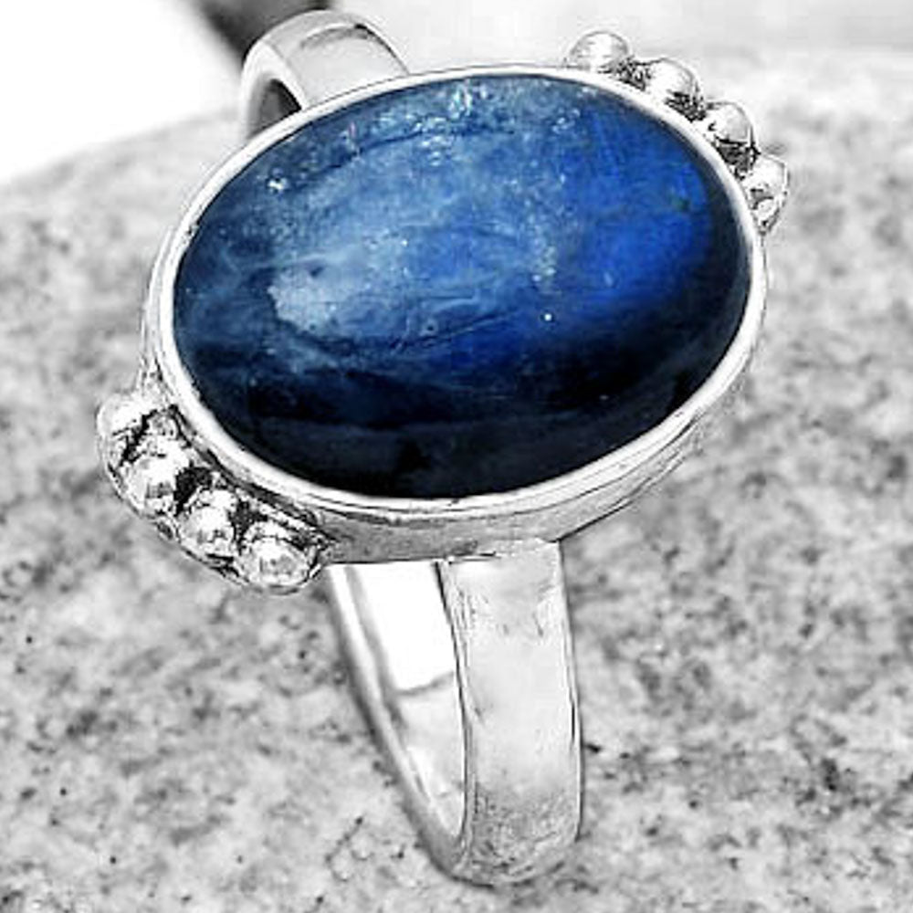 Blue Fire Labradorite - Madagascar Ring size-7 R-1102 SDR185107