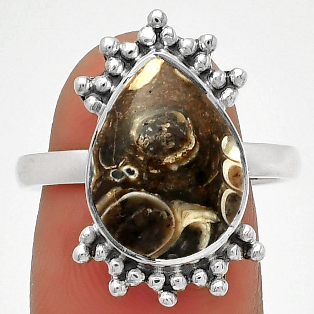 Natural Turtella Jasper - USA Ring size-8.5 R-1223 SDR185176