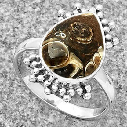 Natural Turtella Jasper - USA Ring size-8.5 R-1223 SDR185176