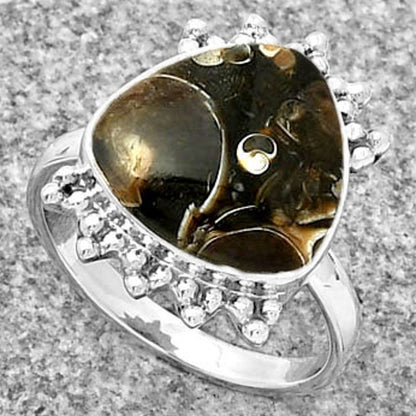 Natural Turtella Jasper - USA Ring size-8.5 R-1223 SDR185185