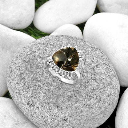 Natural Turtella Jasper - USA Ring size-8.5 R-1223 SDR185185