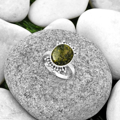 Dragon Blood Stone - South Africa Ring size-9 R-1223 SDR185198