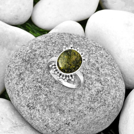 Dragon Blood Stone - South Africa Ring size-9 R-1223 SDR185198