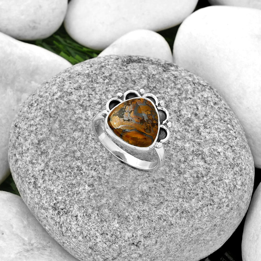 Natural Rare Cady Mountain Agate Ring size-8 R-1216 SDR185217
