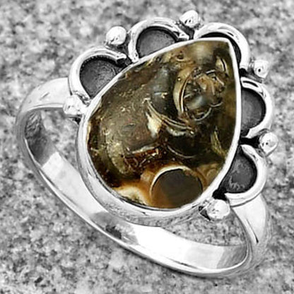 Natural Turtella Jasper - USA Ring size-8 R-1216 SDR185222
