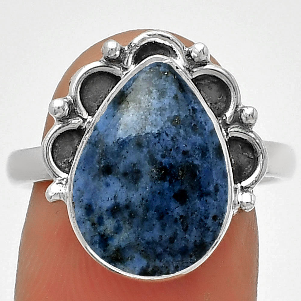 Natural Dumortierite Quartz Ring size-8 R-1216 SDR185230