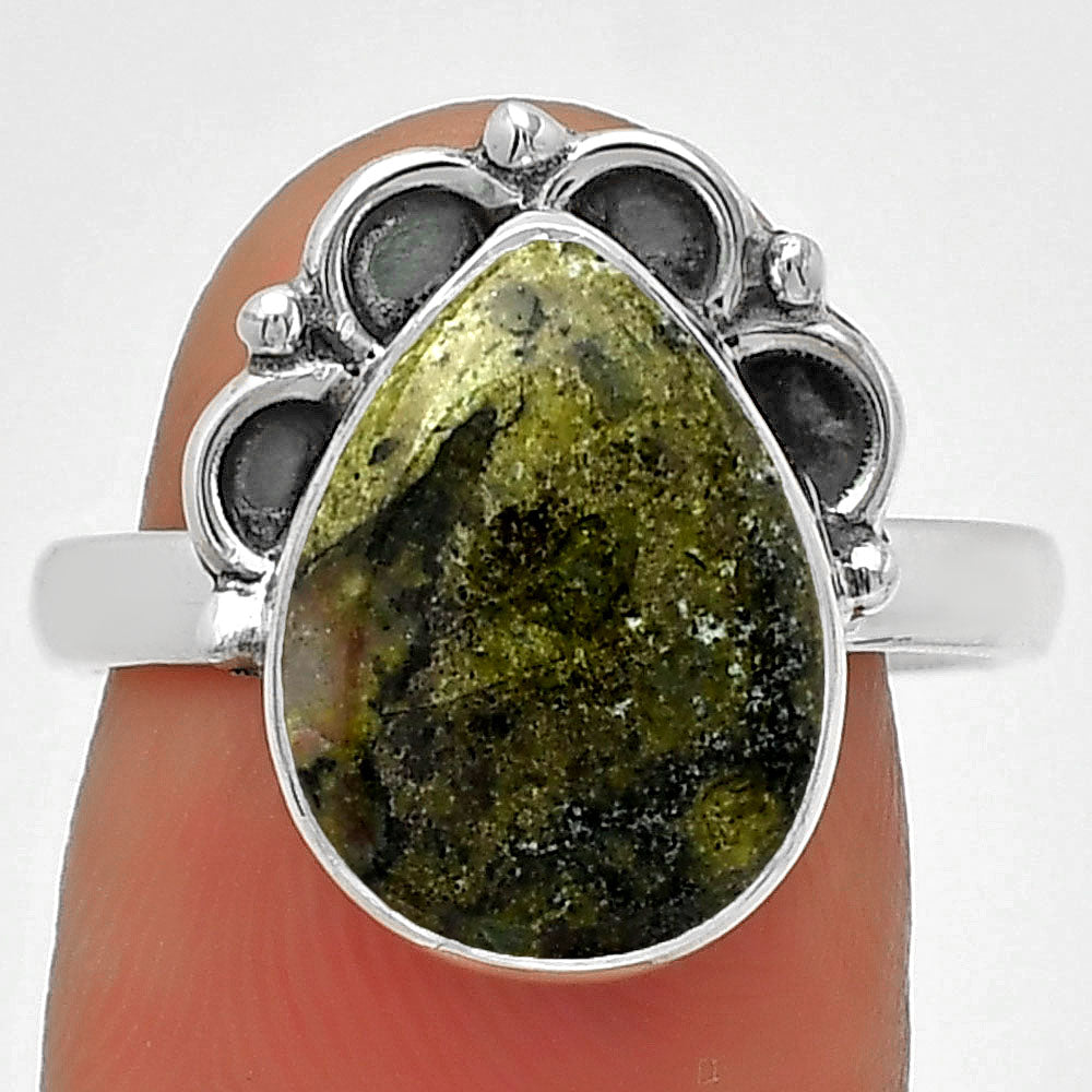 Dragon Blood Stone - South Africa Ring size-8 R-1216 SDR185234