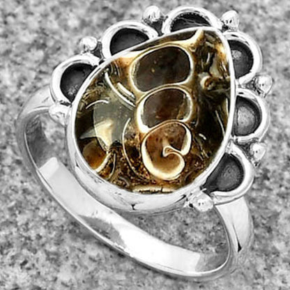 Natural Turtella Jasper - USA Ring size-8 R-1216 SDR185241