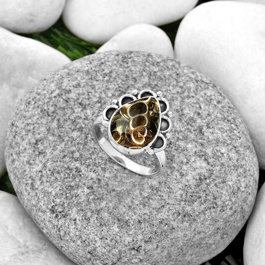 Natural Turtella Jasper - USA Ring size-8 R-1216 SDR185241