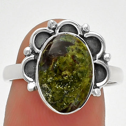 Dragon Blood Stone - South Africa Ring size-8 R-1216 SDR185248