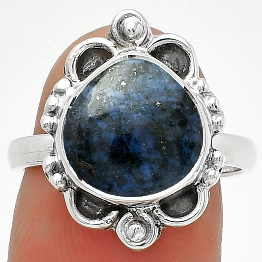 Natural Dumortierite Quartz Ring size-7.5 R-1103 SDR185319