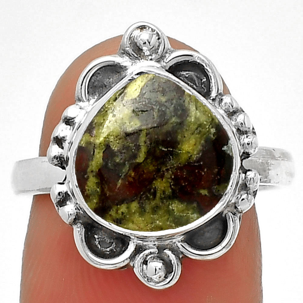 Dragon Blood Stone - South Africa Ring size-7.5 R-1103 SDR185331