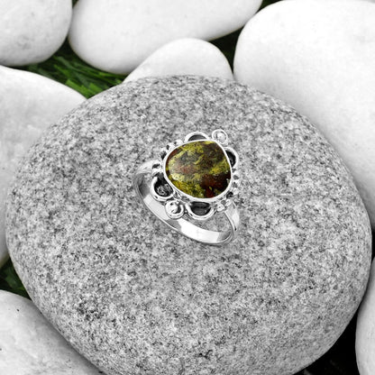 Dragon Blood Stone - South Africa Ring size-7.5 R-1103 SDR185331