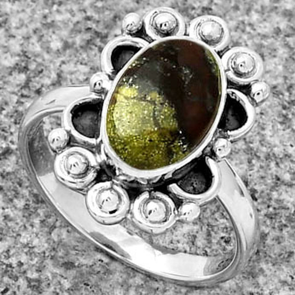 Dragon Blood Stone - South Africa Ring size-7 R-1207 SDR185354
