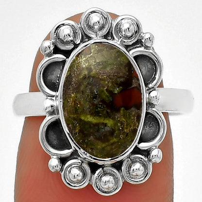 Dragon Blood Stone - South Africa Ring size-7 R-1207 SDR185357
