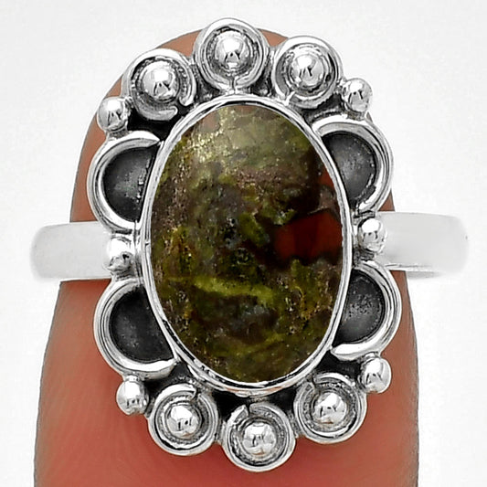 Dragon Blood Stone - South Africa Ring size-7 R-1207 SDR185357