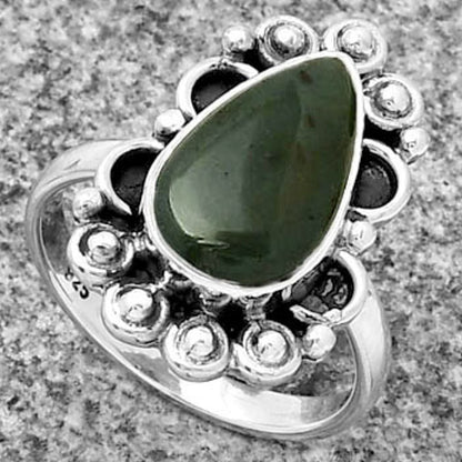 Natural Polygram Jasper Ring size-7 R-1207 SDR185363