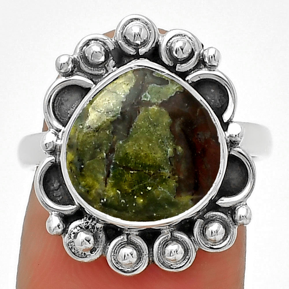 Dragon Blood Stone - South Africa Ring size-7 R-1207 SDR185374