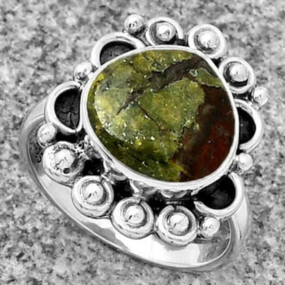 Dragon Blood Stone - South Africa Ring size-7 R-1207 SDR185374