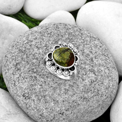 Dragon Blood Stone - South Africa Ring size-7 R-1207 SDR185374