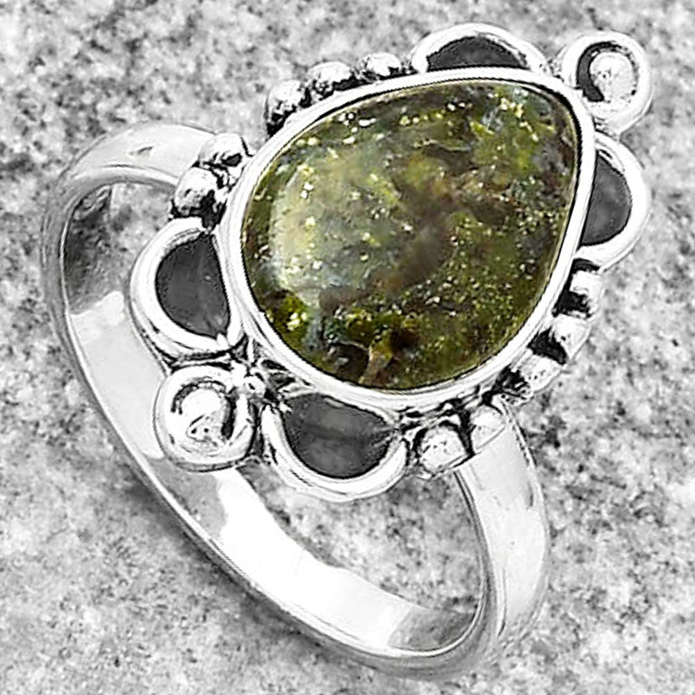 Dragon Blood Stone - South Africa Ring size-7.5 R-1103 SDR185431
