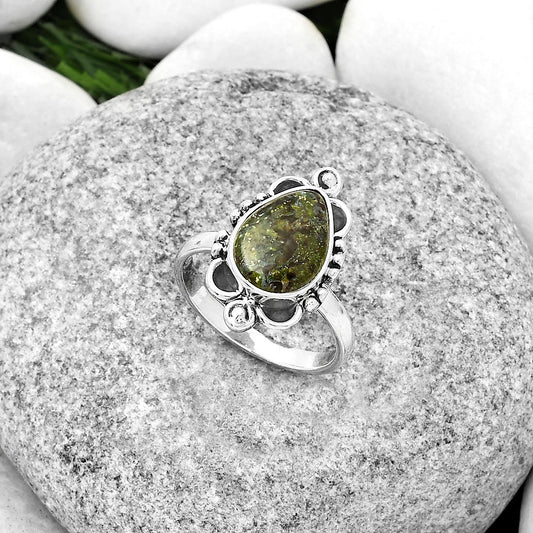 Dragon Blood Stone - South Africa Ring size-7.5 R-1103 SDR185431