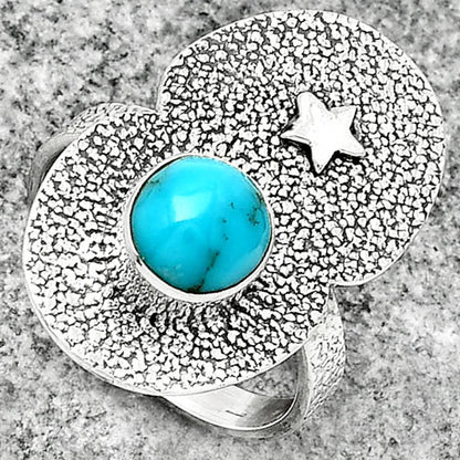 Star - Natural Egyptian Turquoise Ring size-8 R-1290 SDR185457