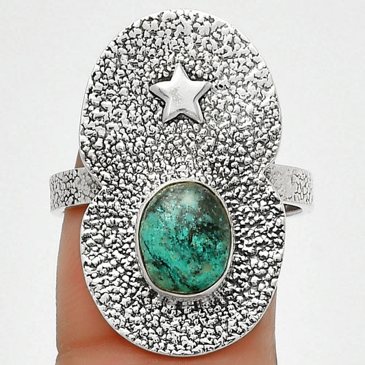 Star - Natural Larsonite Jasper Ring size-9 R-1290 SDR185481
