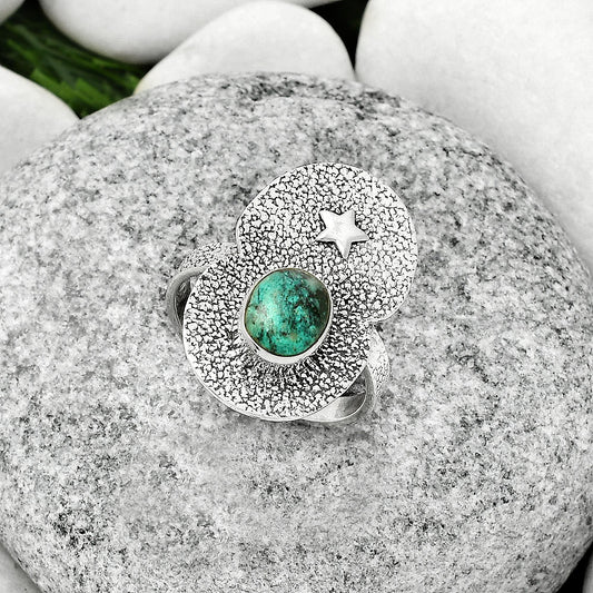 Star - Natural Larsonite Jasper Ring size-9 R-1290 SDR185481