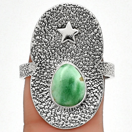 Star - Natural Utah Variscite Ring size-8 R-1290 SDR185484