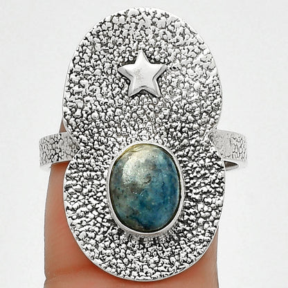 Star - Blue Scheelite - Turkey Ring size-8.5 R-1290 SDR185488