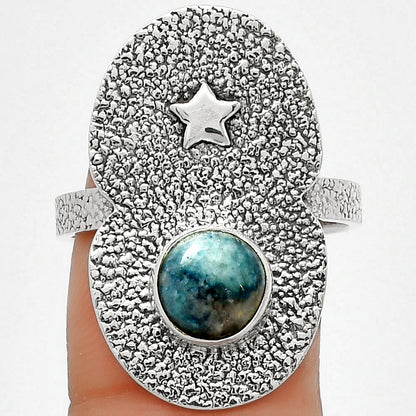 Star - Blue Scheelite - Turkey Ring size-8.5 R-1290 SDR185490
