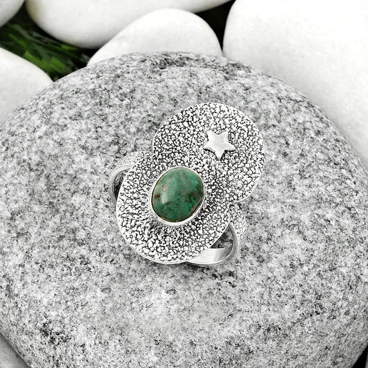 Star - Natural Larsonite Jasper Ring size-8.5 R-1290 SDR185493