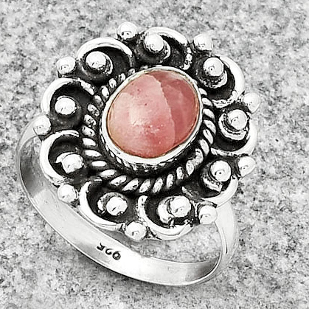 Natural Rhodochrosite Argentina Ring size-8.5 R-1563 SDR185503
