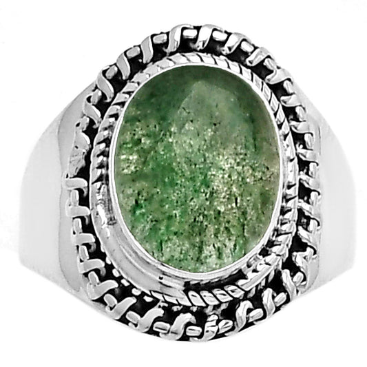 Natural Green Aventurine Ring size-8.5 R-1279 SDR185625