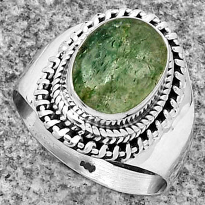 Natural Green Aventurine Ring size-9 R-1279 SDR185631