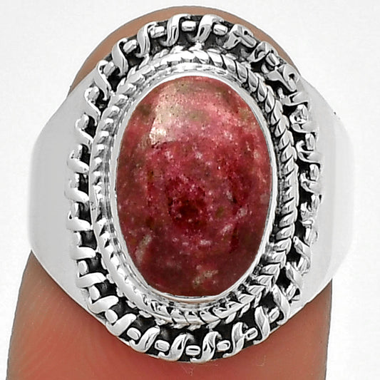 Natural Pink Thulite - Norway Ring size-7 R-1279 SDR185645