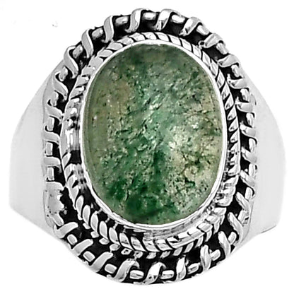 Natural Green Aventurine Ring size-7 R-1279 SDR185649