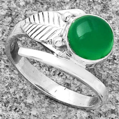 Natural Green Onyx Ring size-8.5 R-1410 SDR185677