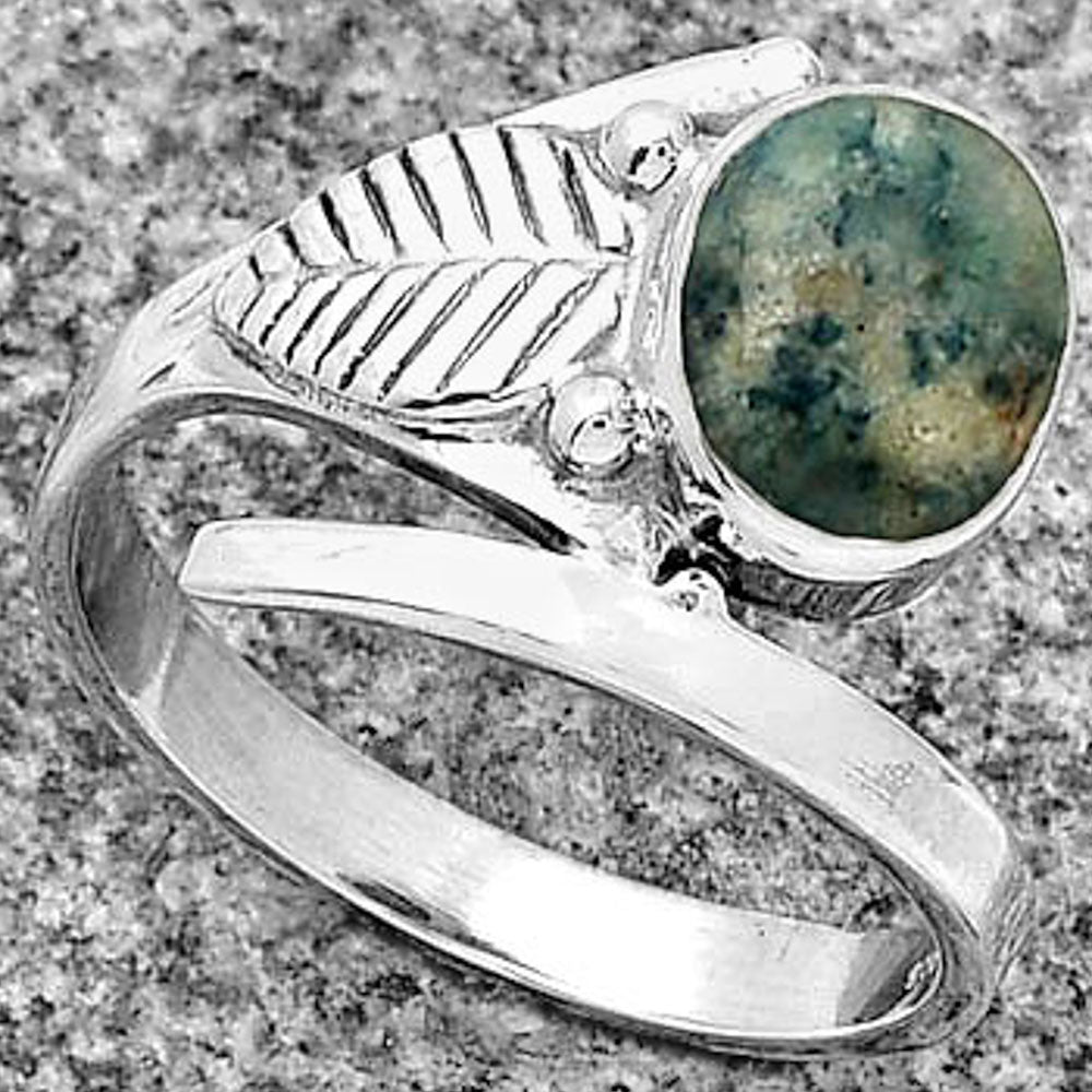 Natural Blue Scheelite - Turkey Ring size-8.5 R-1410 SDR185687