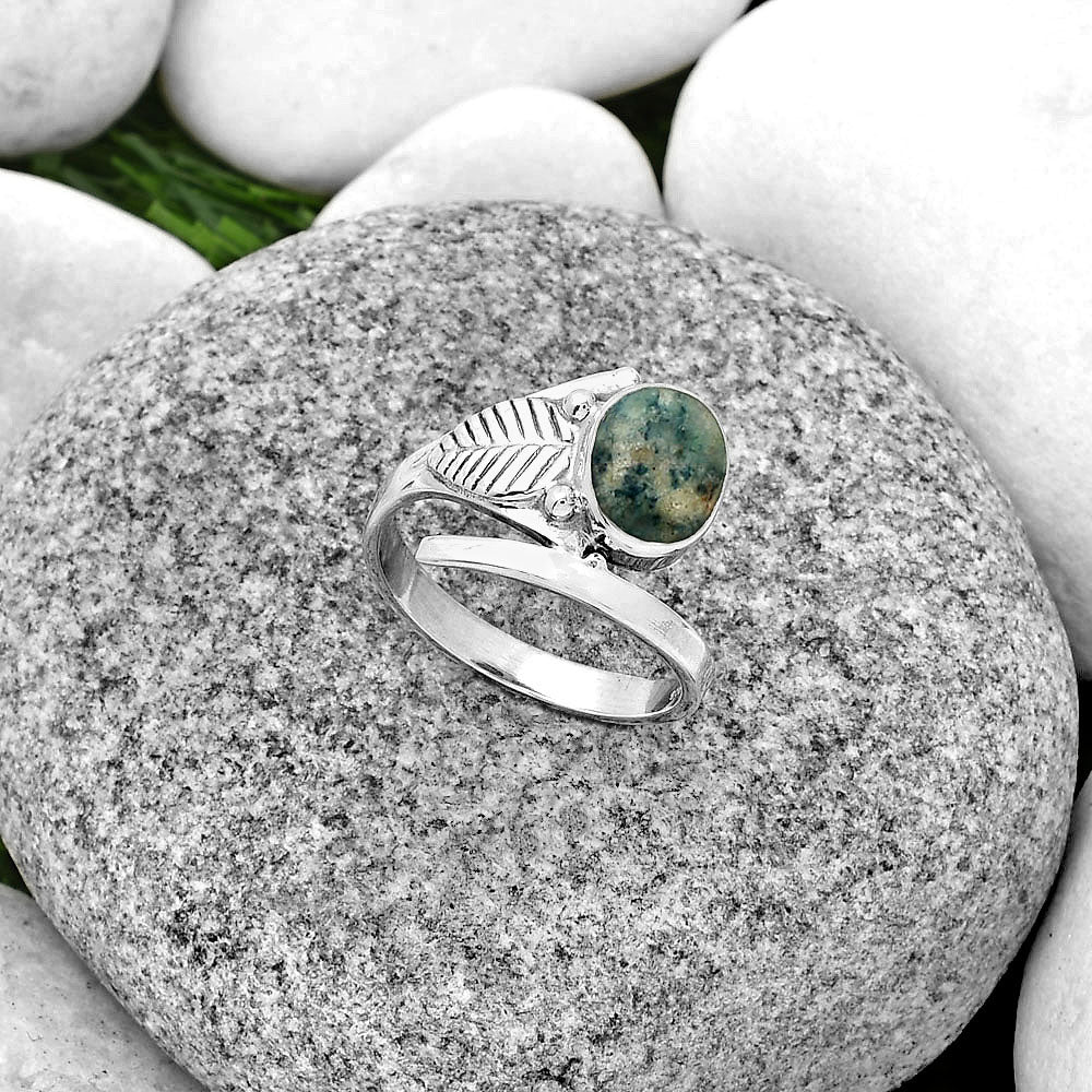 Natural Blue Scheelite - Turkey Ring size-8.5 R-1410 SDR185687