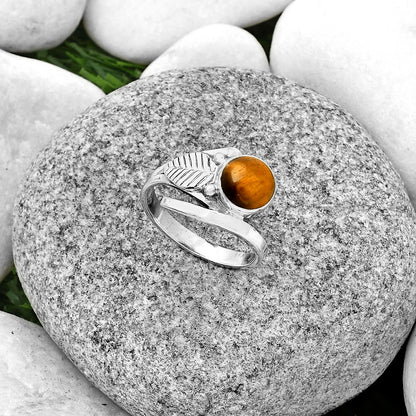 Natural Tiger Eye - Africa Ring size-8.5 R-1410 SDR185698